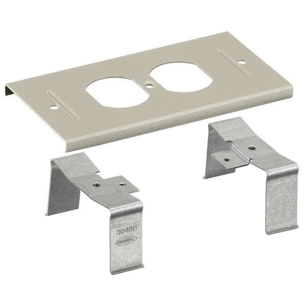Hubbell Wiring Device-Kellems Cover Plate Raceway, HBL3000 Series, 2-3/4 in W, 0.29 in H, 5.38 in L, Ivory HBL3046BEIV - main